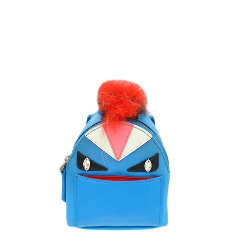 fendi 7ar457-redf02tm|Fendi Monster Eyes Fur Backpack Key Chain 7AR457 7VM.